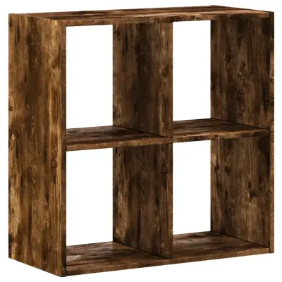 Knjižna omara - Knjižni regal dimljeni hrast 68,5x32x68,5 cm inženirski les