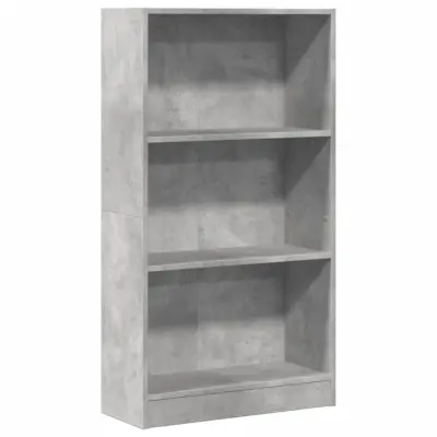 Knjižna omara - Knjižni regal betonsko siva 60x24x109 cm inženirski les