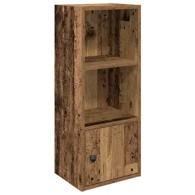 Knjižna omara - Knjižni regal starinski les 31x24x77 cm inženirski les