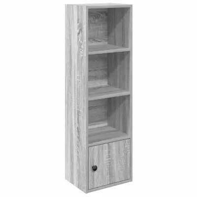Knjižna omara - Knjižni regal siva sonoma 31x24x102 cm inženirski les