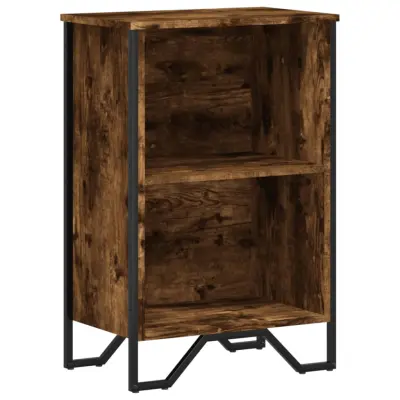 Knjižna omara - Knjižni regal dimljeni hrast 50x31x74,5 cm inženirski les