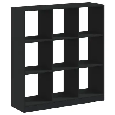 Knjižna omara - Knjižni regal črna 102x32x108 cm inženirski les