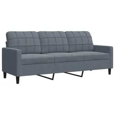 kavč - Sofa - Kanape temno siv 180 cm žamet