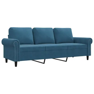 kavč - Sofa - Kanape moder 180 cm žamet