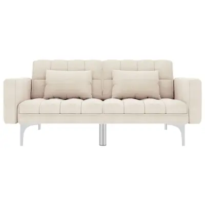 kavč - Sofa - Kanape z ležiščem krem blago