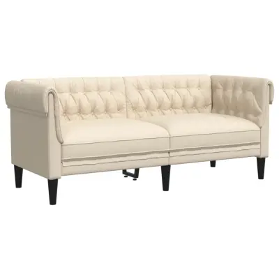 kavč - Sofa - Kanape dvosed chesterfield laneno platno