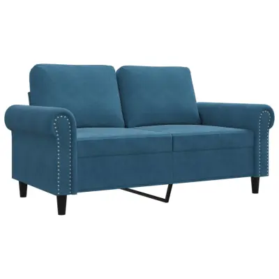 kavč - Sofa - Kanape dvosed moder 120 cm žamet