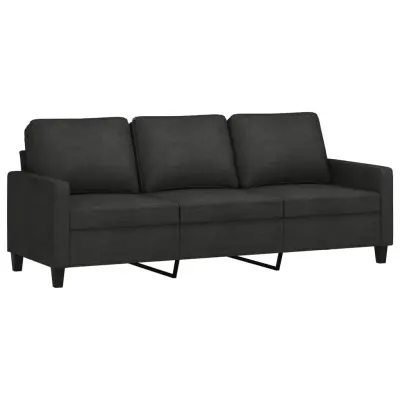 kavč - Sofa - Kanape črn 180 cm blago