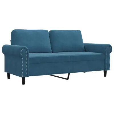 kavč - Sofa - Kanape dvosed moder 140 cm žamet