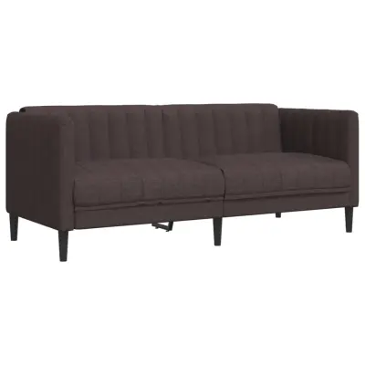 kavč - Sofa - Kanape dvosed temno rjava tkanina