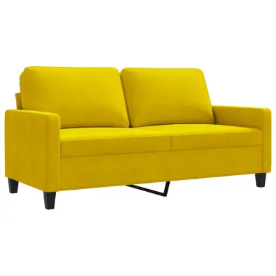 kavč - Sofa - Kanape dvosed rumen 140 cm žamet