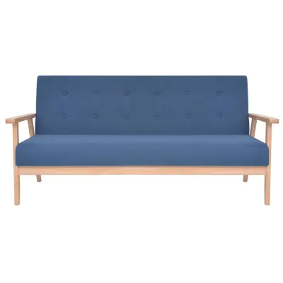 kavč - Sofa - Kanape trosed iz blaga modre barve