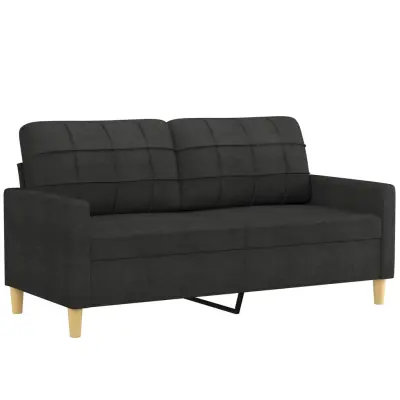 Dvosed kavč - Sofa - Kanape črn 140 cm blago