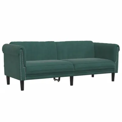 kavč - Sofa - Kanape trosed temno zelena žamet