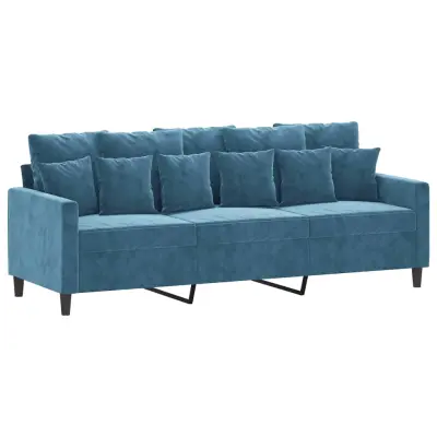 kavč - Sofa - Kanape moder 180 cm žamet