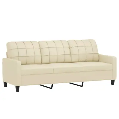 kavč - Sofa - Kanape krem 180 cm umetno usnje