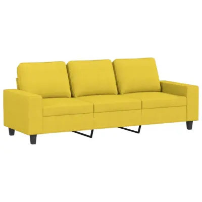 kavč - Sofa - Kanape svetlo rumen 180 cm blago