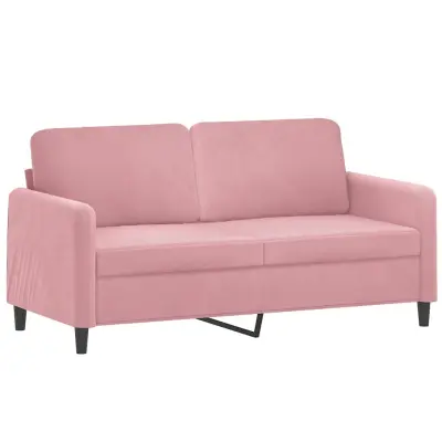 kavč - Sofa - Kanape dvosed roza 140 cm žamet