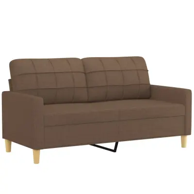 Dvosed kavč - Sofa - Kanape rjav 140 cm blago
