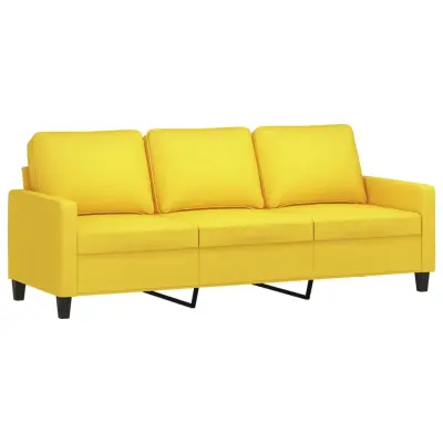 kavč - Sofa - Kanape svetlo rumen 180 cm blago