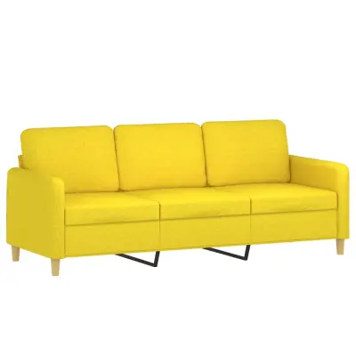 kavč - Sofa - Kanape svetlo rumen 180 cm blago