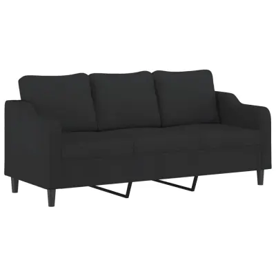 kavč - Sofa - Kanape črn 180 cm blago