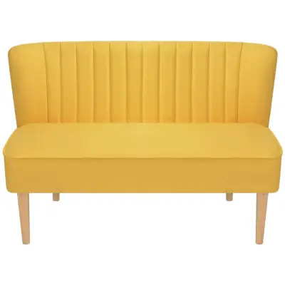kavč - Sofa - Kanape iz blaga 117x55,5x77 cm rumen