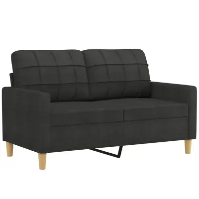 Dvosed kavč - Sofa - Kanape črn 120 cm blago