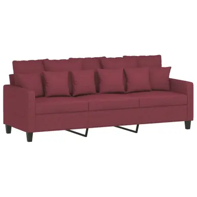 kavč - Sofa - Kanape vinsko rdeč 180 cm blago