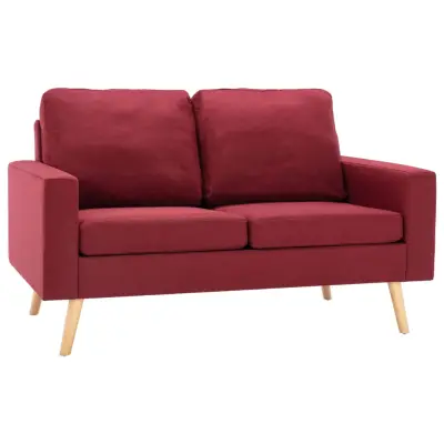 kavč - Sofa - Kanape dvosed vinsko rdeče blago