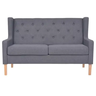 kavč - Sofa - Kanape dvosed blago sive barve
