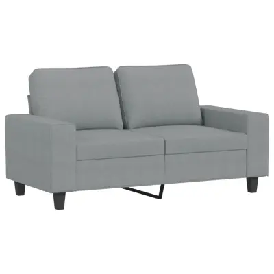 Dvosed kavč - Sofa - Kanape svetlo siv 120 cm blago