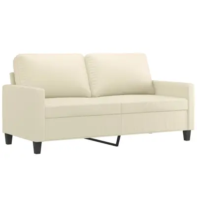Dvosed kavč - Sofa - Kanape krem 140 cm umetno usnje