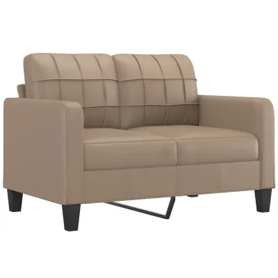 Dvosed kavč - Sofa - Kanape kapučino barve 120 cm umetno usnje