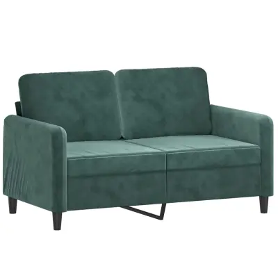 Dvosed kavč - Sofa - Kanape temno zelen 120 cm žamet