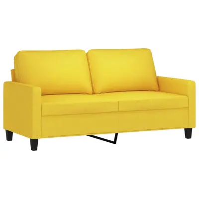 Dvosed kavč - Sofa - Kanape svetlo rumen 140 cm blago
