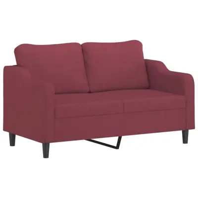 kavč - Sofa - Kanape dvosed vinsko rdeč 140 cm blago