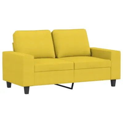 Dvosed kavč - Sofa - Kanape svetlo rumen 120 cm blago