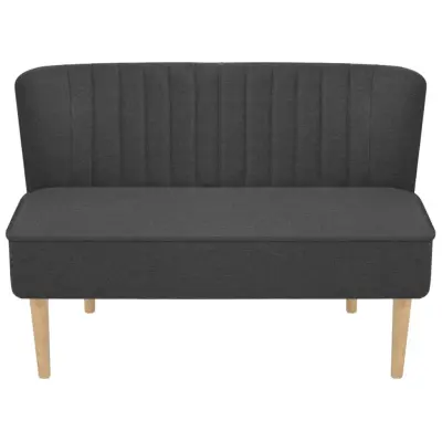 kavč - Sofa - Kanape iz blaga 117x55,5x77 cm temno siv
