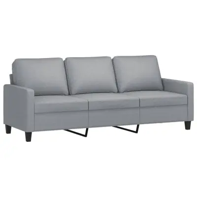 kavč - Sofa - Kanape trosed svetlo siv 180 cm blago