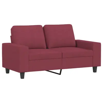 Dvosed kavč - Sofa - Kanape vinsko rdeč 120 cm blago