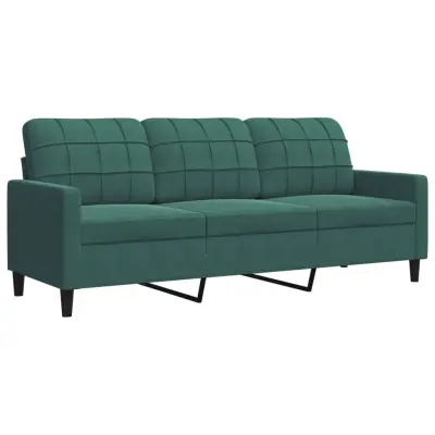 kavč - Sofa - Kanape trosed temno zelen 180 cm žamet