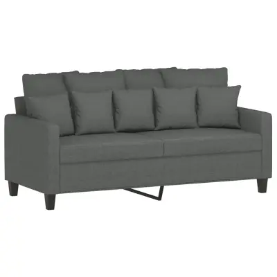 Dvosed kavč - Sofa - Kanape temno siv 140 cm blago