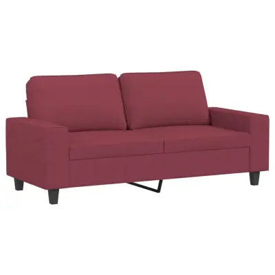 kavč - Sofa - Kanape dvosed vinsko rdeč 140 cm blago
