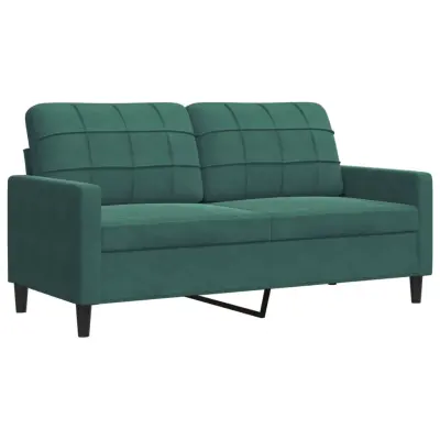 Dvosed kavč - Sofa - Kanape temno zelen 140 cm žamet