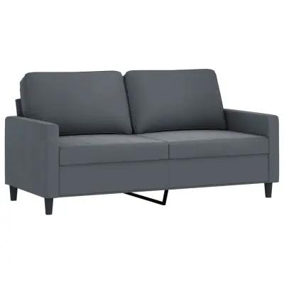 Dvosed kavč - Sofa - Kanape temno siv 140 cm žamet