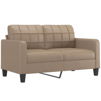 Dvosed kavč - Sofa - Kanape kapučino barve 140 cm umetno usnje