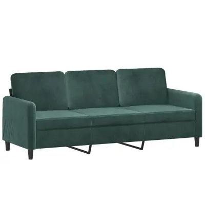 kavč - Sofa - Kanape trosed temno zelen 180 cm žamet