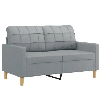 Dvosed kavč - Sofa - Kanape svetlo siv 120 cm blago