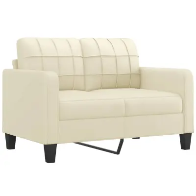 Dvosed kavč - Sofa - Kanape krem 120 cm umetno usnje